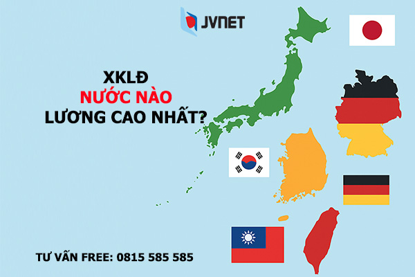 xuất khẩu lao động nước nào lương cao nhất